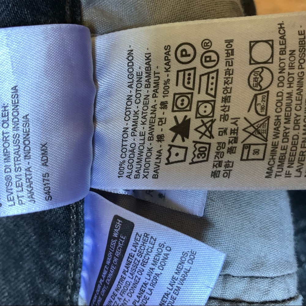 Levi’s 501 black button fly cut off shorts - Picture 4 of 5